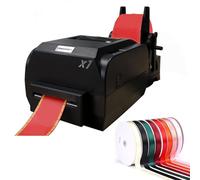 Digital Satin Ribbon Printing Machine Foil Stamping Machine, Printing Width 25-108mm/12-50mm/12-20mm, Method Thermal/Thermal Transfer, Supports 50+ Languages, for Gift Ribbons, Streamers,25-108mm