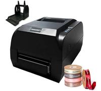 Digital Satin Ribbon Printing Machine, Satin Ribbon Printing Machine with Ribbon Holder, Stamping Printing Machine for Gifts Wrapping, 200DPI, Supports 50+ Languages, for Christmas Party,12-20mm