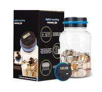 Digital Saving Money Box UK Coins Automatic Counting - Large Capacity Transparent Money Saving Jar with LCD Display, Coin Money Bank Piggy Bank