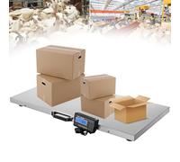 Digital Scale for Pets & Livestock - 440lb Capacity, Waterproof Stainless Steel Platform, Backlit LCD, Tare Function, Multiple Units for Accurate Weighing