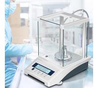 Digital scale Lab Analytical Balance, LCD Precision Lab Scale 0.0001g Digital Scale with Windshield, Maximum weighing 100g, Unit conversion and counting functions for Industry Measurement