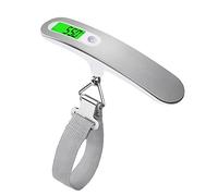 Digital Scales, Digital Luggage Scale 50kg Portable LCD Display Electronic, Weight Balance Suitcase Travel Bag Hanging Steelyard Tool(50KG)