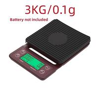 Digital Scales, With Timer For Food Balance Weighing Mini Household Weighing Scale Electronic Coffee Scale Digital LCD 3kg 0.1g Kitchen Scales(Coffee 3kg 0.1g)