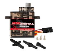 Digital Servo Motor - Metal Gear 9 Gram Servo, High Precision 180 Degree Rotation | Remote Control Airplane Robot Car Boat Actuator with Strong Torque and Smooth for RC Models