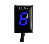 Digital Shift Gauge For YZF-R1 For R6 For XJR400 Motorcycle Digital Gear Indicator Counter 1-6 Display(Blue)