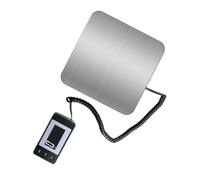 Digital Shipping Scale 50kg 110lbs Wired LCD Display Postal for Packages | Compact Plastic and Stainless Steel Design, Power Flexibility with USB or Batteries, for Small Business and Warehouse Use