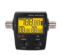 Digital Short Wave Standing Wave Meter, 200W Portable Professional Watt Meter SWR Meter LED Backlight Display RF Power Meter, Battery or USB Powered, Testing SWR Power, for 2 Way Wireless Intercom