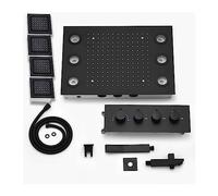 Digital Shower, Bathroom LED Shower Head Panel, Rain System Set,Lateral Jet Thermostatic Mixer Valve Diverter Switch(Shower Set)