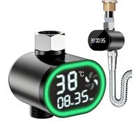Digital Shower Temperature Monitor | Smart Real-Time Water Thermometer | Household Safety Temperature Detector With Colour Changing LED Light For Bathroom, Kitchen, Swimming Pool And Daycare Center