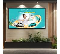 Digital Signage Advertising Media Player for Indoor Use, 178° Viewing Angle, Smart Split Screen, Horizontal/Vertical Wall Mount, Supports Remote Release and USB Playback Non-touchscreen-43”