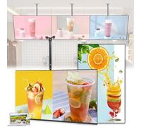 Digital Signage Display 1GB+32GB Suspended Digital Signage Player, Slim LED Programmable Sign with Smart Split Screen, Wifi/HDMI/USB/Rj45(32in)