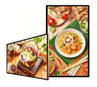 Digital Signage Display 43 Inch, Commercial LCD Screen for Menu Advertising, Wall-Mounted/Embedded Media Player for Restaurants and Stores