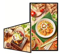 Digital Signage Display for Shop Windows, Landscape/Portrait Mode, Remote/USB Broadcasting, Wall/Recessed Mounting, LED Advertising Screen for Playing Videos/Images, for Home & Commercial Use 21.5"