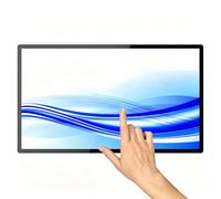 Digital Signage Touchscreen Monitor, Digital Signage Display, Commercial Advertising Screen Digital Menu Board for Restaurant, Bubble Tea Shop, Retail,65"
