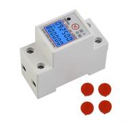 Digital Single Phase Energy Meter KWh Watt 5-80A 230V LCD Display DIN Rail Mount Power Consumption Monitor