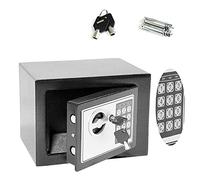 Digital Small Security Safe Box 4.6L with Combinatlockeys and Pin Code Safety Box for Money/Gray