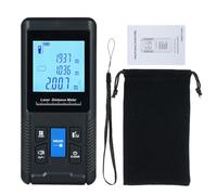 Digital Smart Distance Meter with Single Continuous Measurement Modes Area Volume Pythagoras Handheld Measure Tool High Accuracy Fast Speed Long Measuring Lifespan Display Data Storage Function
