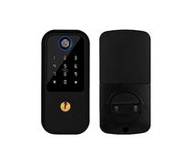 Digital Smart Home Security Door Lock Anti-Peeping Biometric Smart Locks Type-C Charging with Emergency Key Home Study Supplies (Color : B)
