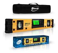Digital Smart Level Tool - 18 Inch Magnetic Torpedo Level and Protractor - Master Precision - IP54 Dustproof and Waterproof - Includes: 2 AAA Batteries and Carrying Case