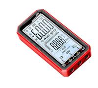 Digital Smart Multimeter Auto Range Transistor Testers True Auto Electrical Capacitance Meter AC/DC Ammeter Voltmeter(Red)