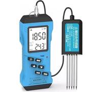 Digital Soil Moisture Tester with Backlight LCD, High Accuracy NPK/PH/EC/Moisture/Temperature/Humidity Sensor for Garden, Farm, Greenhouse Use