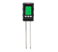 Digital Soil Tester, 6 In 1 Soil Humidity PH Fertility Temperature Sunlight Ambient Humidity Meter pH Tester with Backlight for Garden Lawn Farming Plant Care