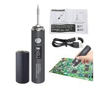Digital Soldering Kit - Solder Iron Tool, Adjustable Welding Set, Electronics Repair Equipment | Component Testing Tool, Hobbyist Project Kit, Light Display Feature for Home Electronics