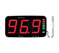 Digital Sound Level Meter 30~130dB Noise Measuring Decibel Meter 13" HD Wide-Screen Display Wall Mounted with Data Logging Function and Noise Alarm