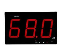 Digital Sound Level Meter SW-525A Wall Mounted 30dB-130dB with Large LCD Screen Decibel Meter DC5V 1A Micro USB Alarm for Classroom Studio Home Factory