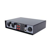 Digital Sound Mixer 2 in 2 Out Drive Mixer for Live Performances with Independent Knob Control Built in Preamp