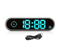 Digital Speedometer Car mph, Colorful Speedometer HUD GPS Digital Speed Meter MPH with Drection and Trave, USB Cable Plug & Play, GPS Speedometer for All Cars (7 Color/MPH KM/H)