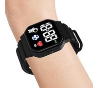 Digital Sports Kids Watch - Comfortable Sports LED Watches, Waterproof LED Silicone Watches | Kids Sports LED Display Wrist Watch, Multifunctional Sport Digital Kids Watch for Children Women Men