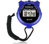 Digital Sports Stopwatch, Multi-Function Large Display Date Time and Alarm Function Stopwatch Timer, Shockproof Waterproof Sport Stopwatch, Single Lap/Split Memory Stopwatchfor Swimming (Blue)