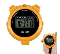 Digital Sports Stopwatch Timer, Multi-Function Large Display Stopwatch With Countdown Timer, Shockproof Sports Stopwatch For Coaches Swimming Running Sports Training Gym, StopWatch (Yellow)