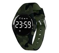 Digital Sports Watch, Fitness Tracker with Pedometer Step Counter Vibrate Alarm Calorie Distance Stopwatch Exercise Waterproof Rechargeable Walking Outdoor Silicone Wrist Watches for Boys Kids