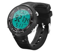 Digital Sports Watch for Swimming and Diving 10 ATM 100 m Waterproof with Functions Alarm Clock, Chronograph, Stopwatch, Timer, Countdown, Dual Time, 12 and 24 Hours Format Switchable, Silicone Strap