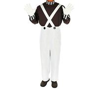 DIGITAL SPOT Adults Chocolate Factory Worker Costume Mens Book Week Party Wear Fancy Costume Large