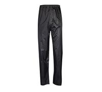 DIGITAL SPOT Adults Waterproof Fishing Hiking Over Trousers Unisex Elasticated Waist Rain Wear Pants Black X Large
