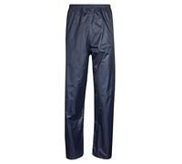 DIGITAL SPOT Adults Waterproof Fishing Hiking Over Trousers Unisex Elasticated Waist Rain Wear Pants Navy X Large
