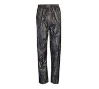 DIGITAL SPOT Adults Waterproof Fishing Hiking Over Trousers Unisex Elasticated Waist Rain Wear Pants Camouflage Medium