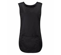 DIGITAL SPOT Unisex Work Wear Tabard Apron with Pocket Adults Catering Cleaner Uniform Top Black XXX-Large UK 24-26
