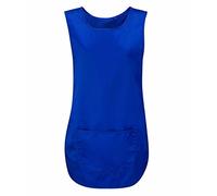 DIGITAL SPOT Unisex Work Wear Tabard Apron with Pocket Adults Catering Cleaner Uniform Top Royal Blue X-Large UK 16-18