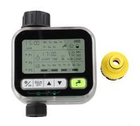 Digital Sprinkler Timer with Rain Detection Feature Child Lock Function and Customizable Timing Parameters for Residential Landscapes (Transparent)