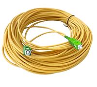 Digital Square Singlemode Simplex 9/125µm LSZH, Hose White/Yellow FTTH SC/APC-SC/APC