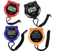 Digital Stopwatch Kitchen timer Clock, Countdown Running Sports Watch Timers for Cooking, Kids, Gym, Swimming lap Counter Football Coach Training Equipment Outdoor Clock (Black)