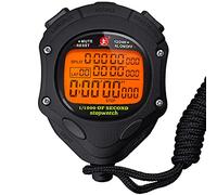 Digital Stopwatch Timer with Back Light Stop Watch 0.001second Timing|100 Lap Memory,Large dispaly Alarm Clock for Coach Sports Swimming Running Marathon Competition(100LAP(Back Light))