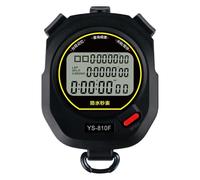 Digital Stopwatch YS-810F, 100 Lap Memory, 0.01 Second Accuracy, Multifunctional Waterproof Stopwatch with Pacer, Clock, Alarm, Count Up and Count Down Modes, for Sports, Coaches and Referees