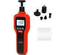 Digital Tachometer - 2 in 1 Contact and Non-Contact, Range 1-19999 RPM/1-99999 RPM, Large LCD Display for Clear Reading, Ideal for Automotive and Industrial Use