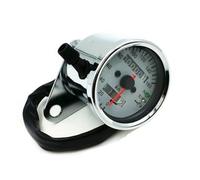 Digital Tachometer Black/Chrome Universal Motorcycle 12V