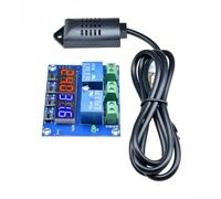 Digital Temperature And Humidity Controller Xh-m452 Dual Relay Output 12v Dc Auto Control Module With Integrated Sensor For Greenhouse Incubator Basement Compact Design High Accuracy